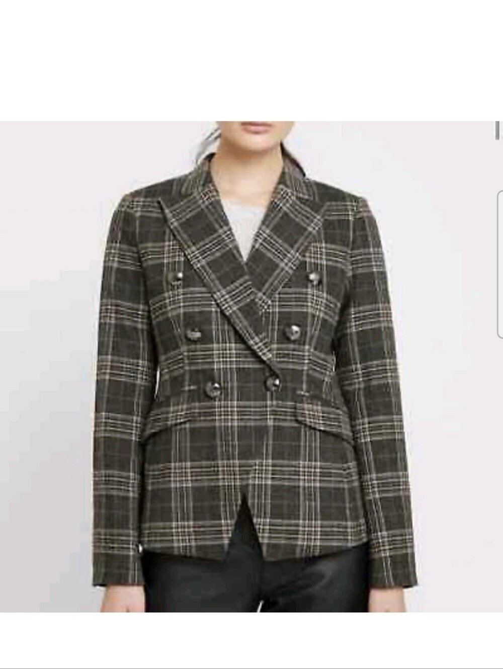 Banana Republic Banana Republic Cadet Cozy Windowpane Blazer Wool Size 2